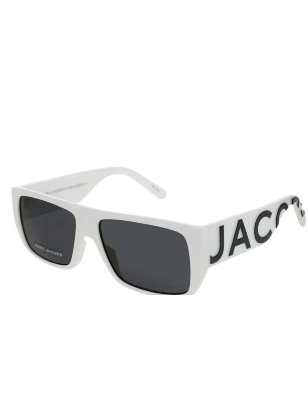 Marc Jacobs White Square Logo Sunglasses NWT